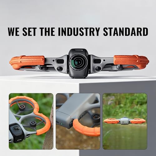 Propeller Guard for DJI Avata 360 Accessories, Anti-Collision Invisible Prop Bumper Protective Cover Ring Impact Air-Cushion Protectors Bezel Guards Paddle Compatible with DJI Avata360 Drone, Orange