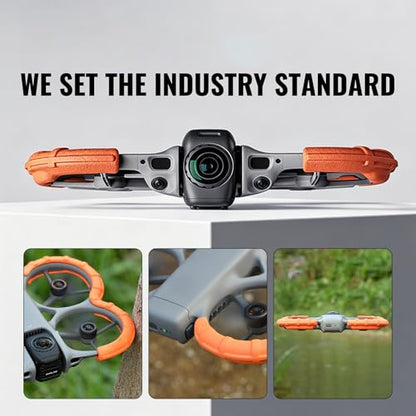 Propeller Guard for DJI Avata 360 Accessories, Anti-Collision Invisible Prop Bumper Protective Cover Ring Impact Air-Cushion Protectors Bezel Guards Paddle Compatible with DJI Avata360 Drone, Orange