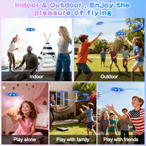Vantexi Drone for Kids, 2026 Upgrade Flying Toys with LED Blue