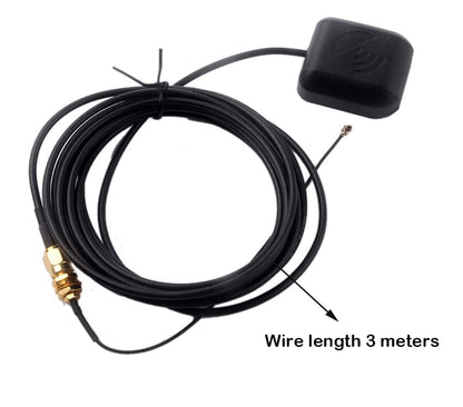 Waterproof Active GPS Navigation Antenna DC 3V-5V, Connectors SMA Male Plug M8030 GPS Antenna 28dB Gain for GPS Module Receiver Tracking