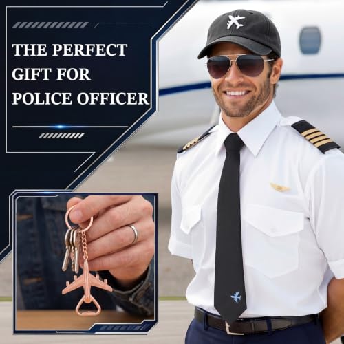 Sieral 7 Pcs Pilot Gifts for Men Plush Robe 20oz Tumbler Hat Socks Keychain - style: Pilot