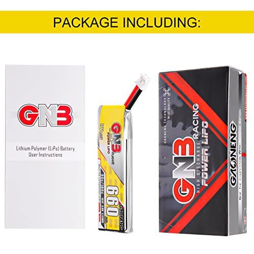 4PCS 660mAh 1S LiPo Battery 3.8V JST-PH2.0 Connector for Mobula7 75mm Drone