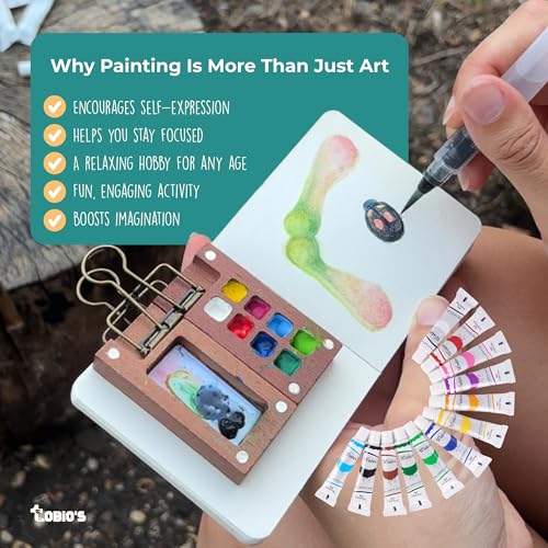 Tobios Watercolor Tubes – 12 Color Paint Refill Set, Student-Grade Travel