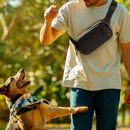 tomtoc 3.5L Sling Bag with RFID Blocking Crossbody Chest Pack for Men Women - color: Black, size: 3.5L