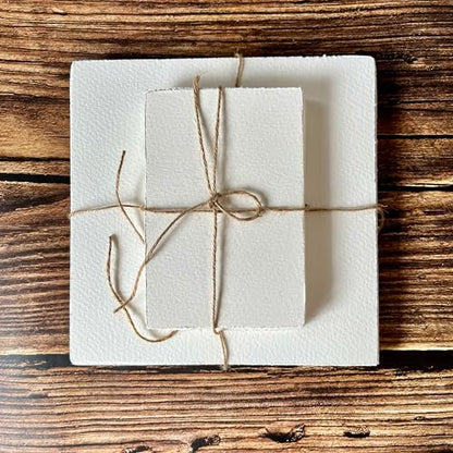Deckle Edge Watercolor Paper, 100% Cotton, 140 LB, 300 g/m², 30 Sheets - size: 5" X 7"