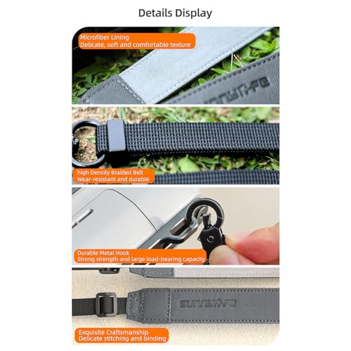 Neck Strap Lanyard Compatible for DJI RC Plus 2/1,PU Leather Neck Shoulder Strap with Buckle Lanyards for RC Plus 2/1 Remote Control with Screen Accessories