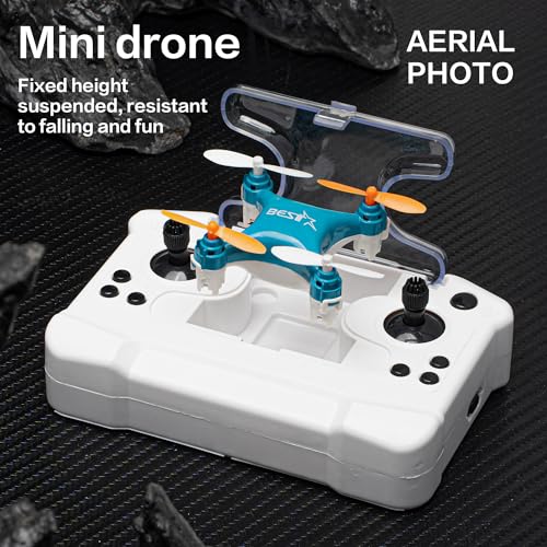 Drone Mini Remote Control Aircraft New Children's Toy Micro Aircraft Fixed Height Quadcopter Electronic Gadget (Blue) - color: Single Battery Version-Blue
