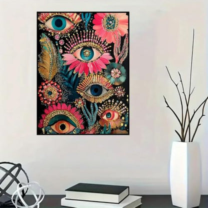 Lophomie Diamond Art Kits for Adults, 5D Evil Eye Diamond Painting Kits - color: Evil Eye Diamond Art, size: 12x16in (30x40cm)