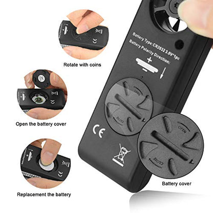 Anemometer Handheld, Air Velocity Meter up to 67mph Light Weight 53g - color: 816B Pocket