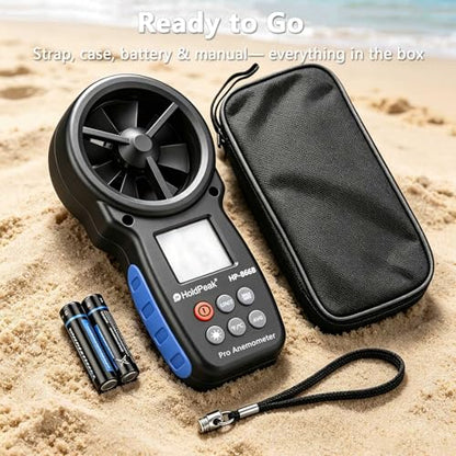 866B Digital Anemometer, Handheld Wind Speed CFM Meter [2 PCS] - color: 866B (2 PCS)