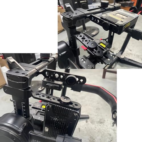Expansion Arm Bracket for DJI Ronin 2 Gimbal Tilt Axis to DJI Teradek Bolt Bond Vaxis Video Transmission Transmitter Receiver, 1/4"-20 3/8"-16 M3 Threads Red - color: Red, size: Ronin 2 tilt axis extender arm