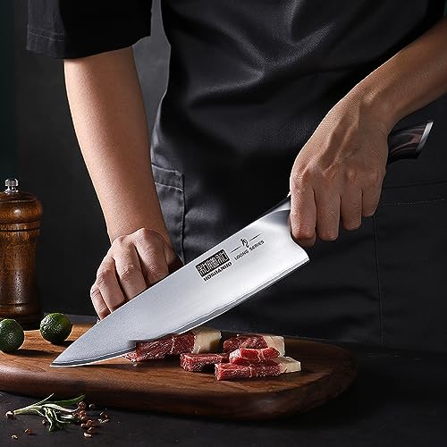 HOSHANHO Knife Set with Magnetic Knife Holder, 6PCS Kitchen Knife Sets - size: 8"