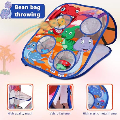 Animal Bean Bag Toss Game Toy Outdoor Toss Game - color: Dinosaur