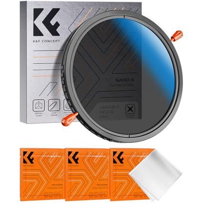 K&F CONCEPT 52mm Variable ND2-32 (1-5 Stops) & Polarizing Lens Filter in 1 - size: 52mm