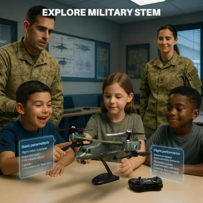 SYMA X550 RC Plane, 4CH Tiltrotor for Kids & Beginners, Stunt Flight