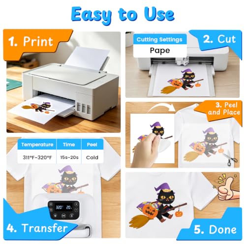 Heat Transfer Paper - 20 Sheets, 11" X 17" Light Iron On Transfer Paper - color: Light(20 Sheets)