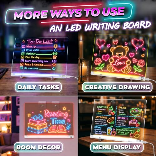 16 in LED Drawing Board; Corded and Non-Rechargeable (White) - color: White