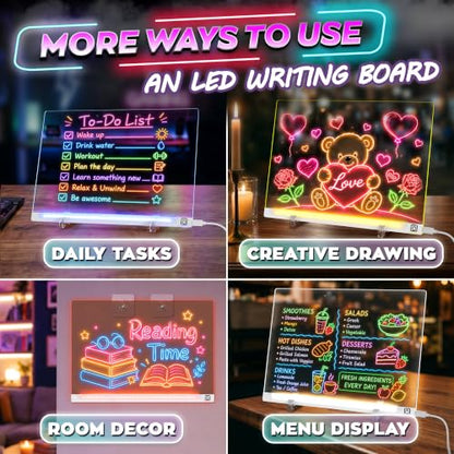 16 in LED Drawing Board; Corded and Non-Rechargeable (White) - color: White
