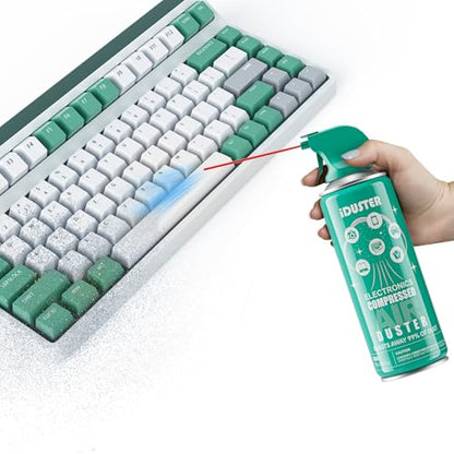 Compressed Air Duster Can for Electronics, Keyboard & Computer Cleaner, Precision Dust Remover, Non-Flammable