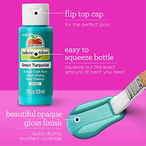Apple Barrel Gloss Finish Acrylic Paint, 2 oz., Fruit Punch - color: Fruit Punch, size: 2 Fl Oz (Pack of 1)