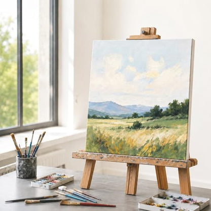 Inburit 4 PCS Multi Size Stretched Blank Canvas for Acrylic & Oil Painting - size: 4PCS+(4sizex1)