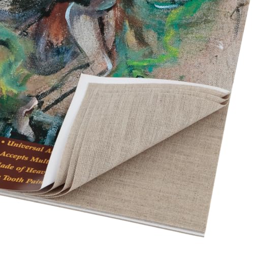 Senso Clear Primed Linen Canvas Pads - 9x12, 2 Pack (20 Total Sheets) - size: 9"x12"