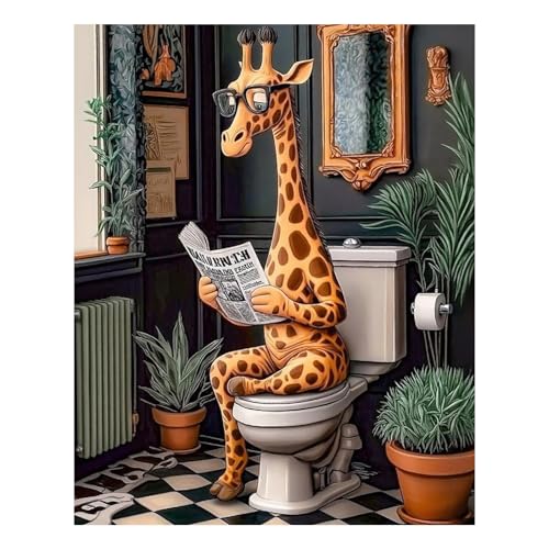 Reivworl Giraffe Paint by Numbers Kit for Adults Beginner 16×20 inch - color: 10-giraffe