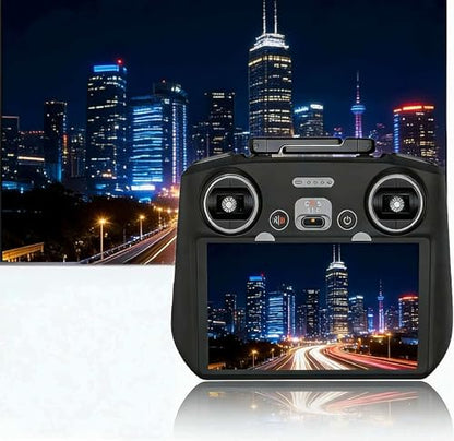 Silicone Protective Cover Case Sleeve for DJI RC 2 Remote Controller, Shockproof Scratch-Resistant Dustproof Grip Sleeve, Compatible with DJI Mini 4 Pro / Air 3 / Neo / Flip Fly More Combo Controller Accessories (Black) - color: Black
