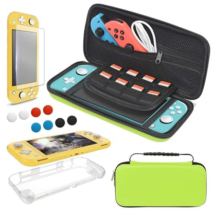 YUANHOT Carry Case & TPU Cover for Switch Lite 2019 - Green - color: Green