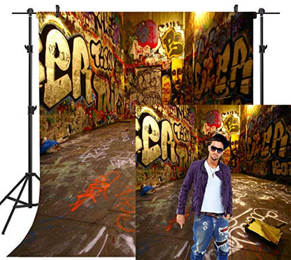 Graffiti Space 10X10FT Seamless Pictorial Cloth Customized Photography Backdrop Background Studio Prop TA25