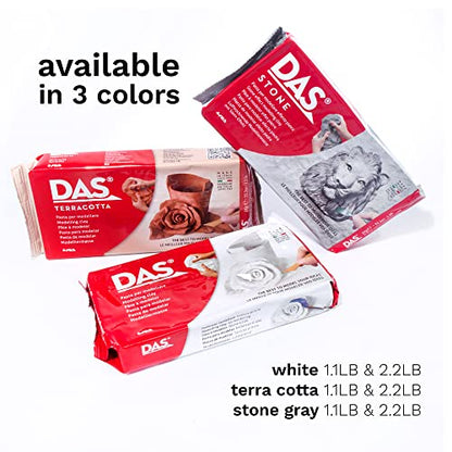 DAS Air-Hardening Modeling Clay, Block, Terra Cotta Color (387100), 1.1 Pound (1-Pack)