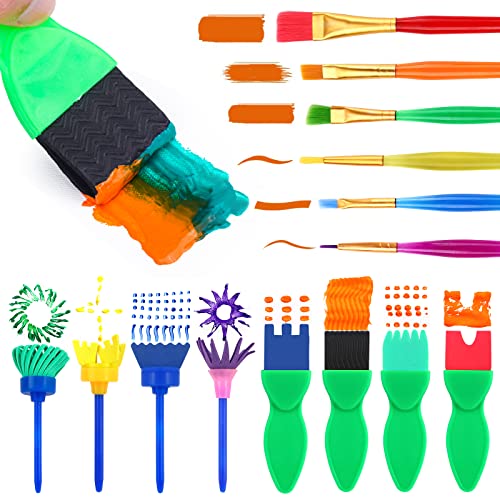 AROIC 82 Pack Washable Finger Paint Set, 12 Color Finger Paint 1oz Each - style: 82pcs