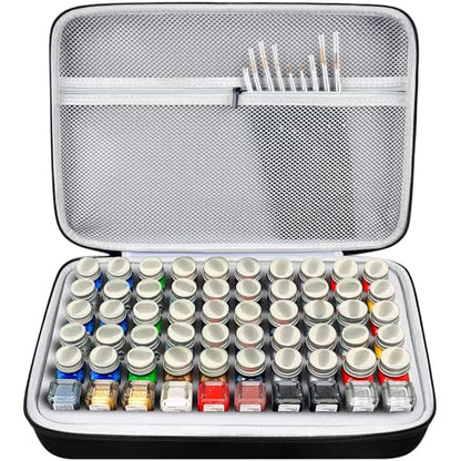 Model Paint Storage Case for Testors, Holds 60 Bottles, Paints Not Included - color: Grey