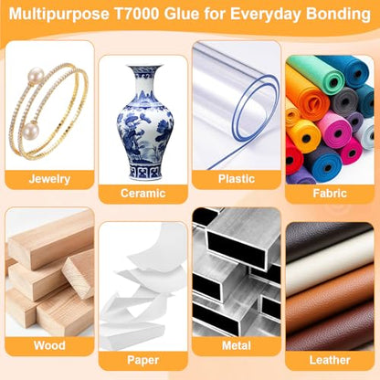 220 ML T7000 Black Glue, Semi Fluid Black Adhesive Glue Precision Craft Repair for Electronics Phone Screen Replacements DIY Jewelry Making Glass Wood Metal Stones - color: 2 X 110 ML