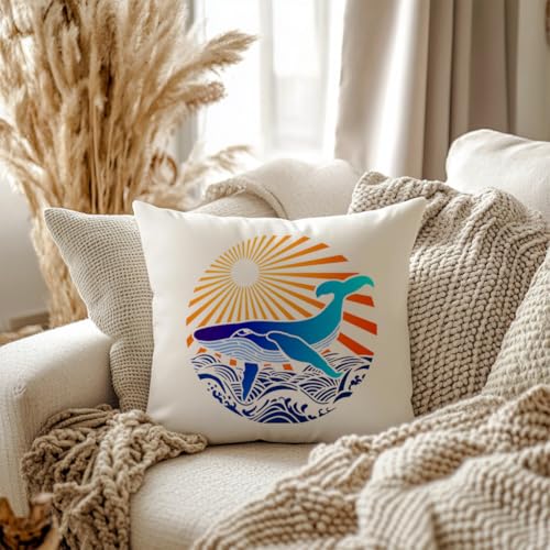Ocean Whale DIY Painting Stencils for Wall Home Decor - style: Whale