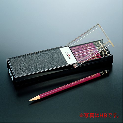 Uni Wooden Pencil, 3B, Box of 12 (HU3B) - style: 3B