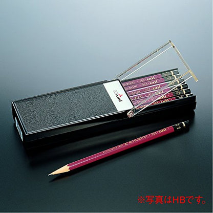 Uni Wooden Pencil, 3B, Box of 12 (HU3B) - style: 3B