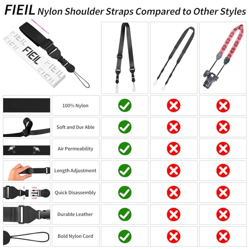 FIEIL 5 Pack Nylon iPad Strap, Adjustable Camera Neck Strap, Comfortable Shoulder Strap for iPad, Cellphone Tablet, Camera, Laptop, Binocular, Luggage Bag(Rose red Universal Neck Lanyard) - size: 5 Pack Rose Red