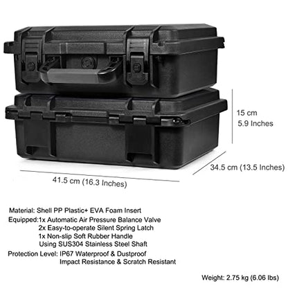 LEKUFEE Waterproof Case for DJI Avata - Explorer Combo/Pro/Fly Smart Combo & Accessories (Carry Case Only) - Not for DJI AVATA 2, Black
