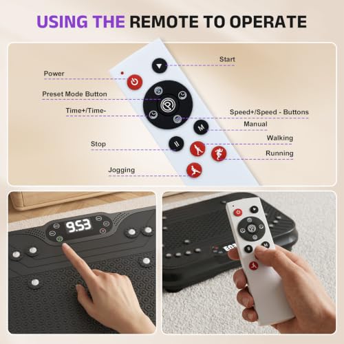 Bigzzia Vibration Plate Exercise Machine for Lymphatic Drainage & Fitness