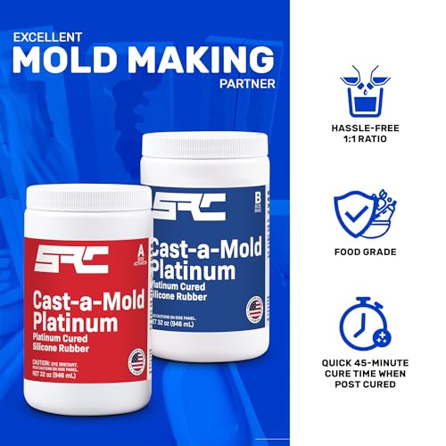 Cast-a-Mold Platinum 64 Oz, Food Grade Silicone Rubber - size: 64 oz