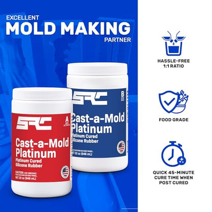 Cast-a-Mold Platinum 64 Oz, Food Grade Silicone Rubber - size: 64 oz