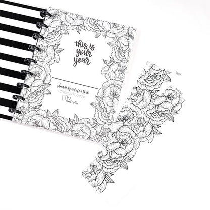 kellofaplan Lettering and Calligraphy Practice Book – Hand Lettering Handwriting Practice Book with Premium Paper, Disc-Bound, 50+ Guided Pages for Brush Pens & Modern Calligraphy