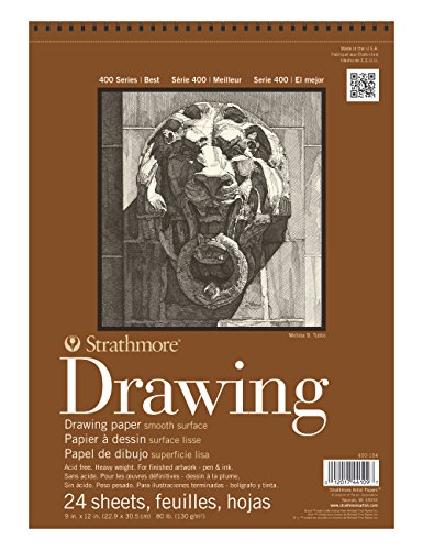 Strathmore (400-104 400 Series Drawing, Smooth Surface, 9x12, 24 Sheets - size: 9x12