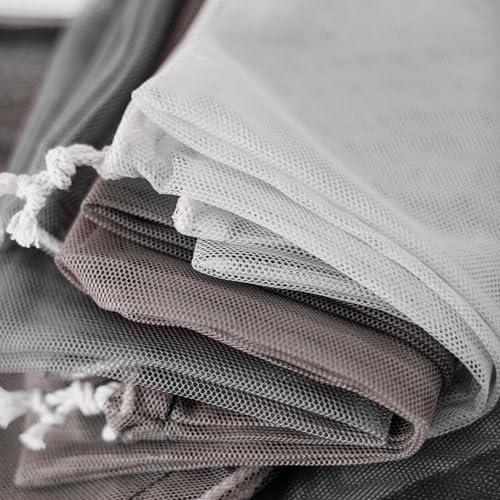 62 X 59 Inch White Mesh Fabric Slightly Stretchy for Sewing Projects - size: 62 x 59 Inch