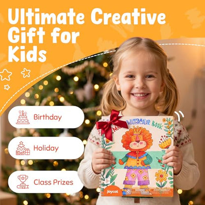 JoyCat Mix & Match Paint with Water Coloring Books with Stickers (Animals) - style: Animals