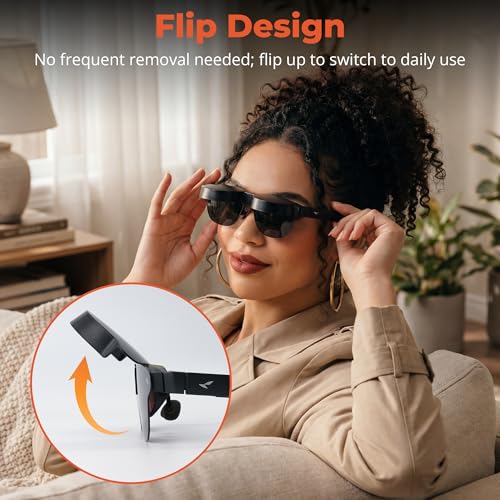 BonFook HiBloks Light Blocker Lens Shade for RayNeo Air 4/4 Pro AR Glasses