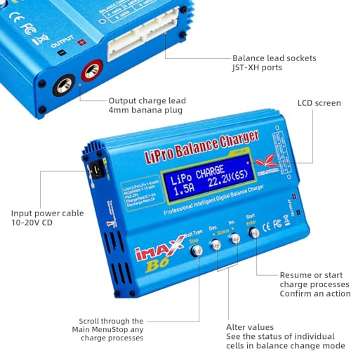 GoolRC B6 Mini Multi-Functional Balance Charger/Discharger for LiPo Lilon Life NiCd NiMh Pb RC Battery