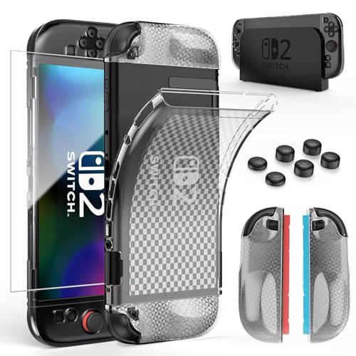 HEYSTOP Switch 2 TPU Case for Nintendo Switch 2,Protector Cover Accessories