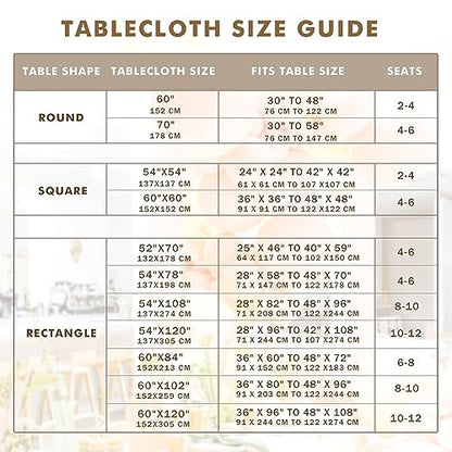Waterproof Vinyl Tablecloth with Flannel Backing 2 Pcs 60x102 In Beige - color: Beige, size: 60x102 Inch (Rectangular)